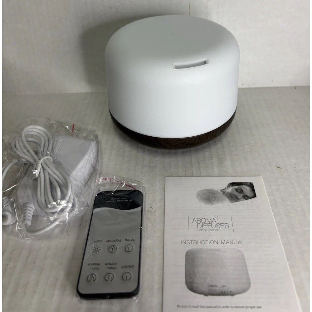 SEEDSEEL 300ML Essential Oil Diffuser with 7-Color LED Lights and Remote Cont...